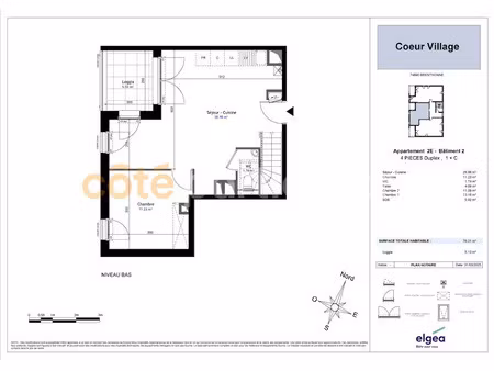 vente appartement 4 pièces 76.21 m² à brenthonne (74890)  369 000 €