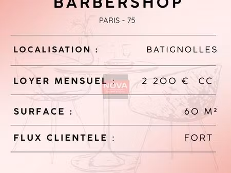 local commercial 60 m² paris