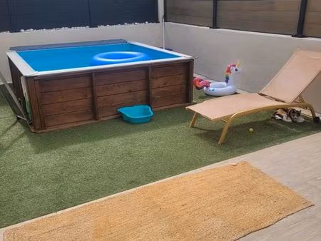 vends appartement en rez fe jardin