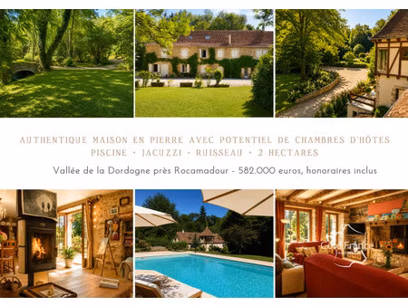 propriété de charme 340m2 avec piscine  jacuzzi  ruisseau  2