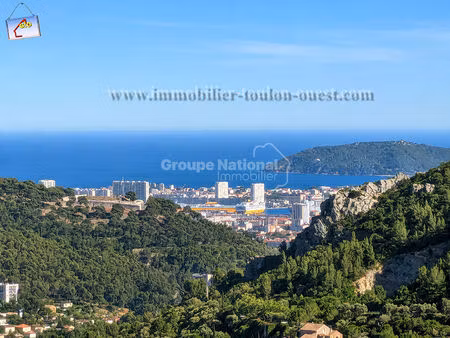 toulon ouest- villa t5 de 159 m² - vue mer - annexe - terrain de 6030 m²