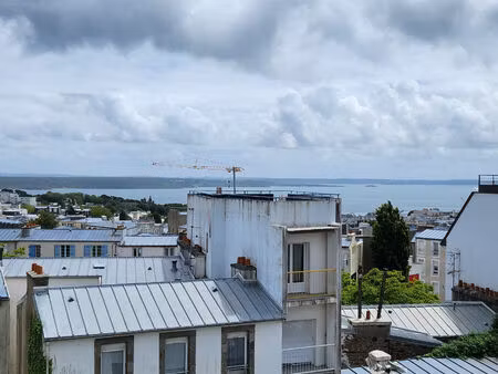 appartement t3 a vendre brest jaures - vue mer - dernier etage