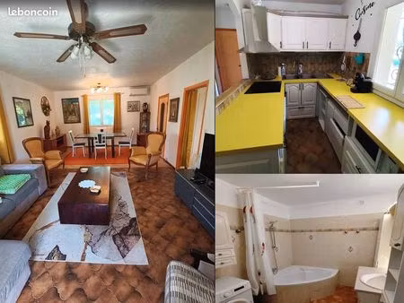 appartement bas-de-villa rez-de-jardin 82m2 1.350/mois