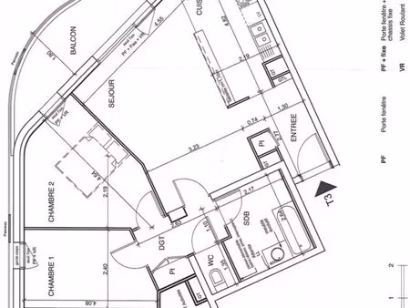 t3 meublé avec balcon & parking – nantes gare sud (mail pablo picasso)