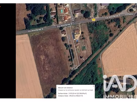 vente terrain 2235 m² à la bruère-sur-loir (72500)  18 000 €