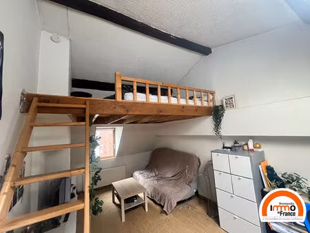 rouen hotel de ville - t2 duplex meuble 27 75m².