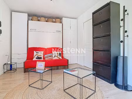 issy-les-moulineaux - ile saint germain - appartement 1 pièce(s) 29.04 m2 avec balcon et p
