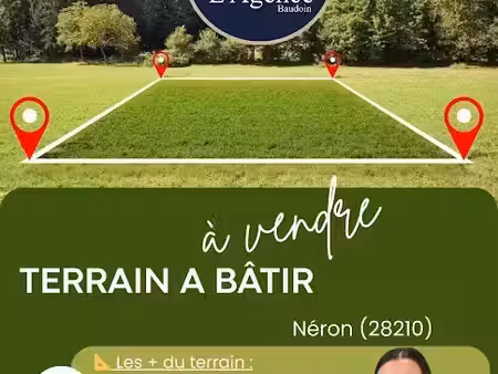 vente terrain à batir 1039 m² à maintenon (28130)  88 000 €