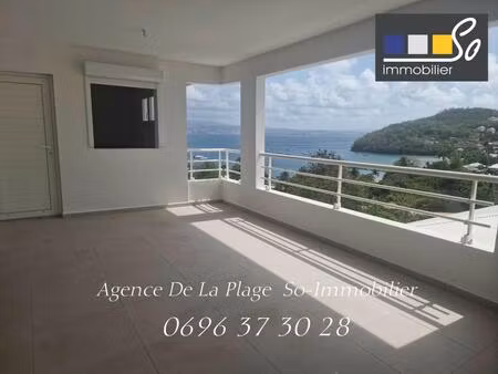 a louer superbe t3 - 2 s. d'eau - vue mer - gde terrasse - garage- les trois ilets martini