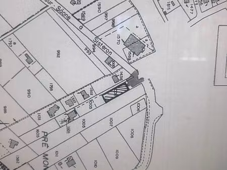 terrain 860 m2 avec permis 3 maison