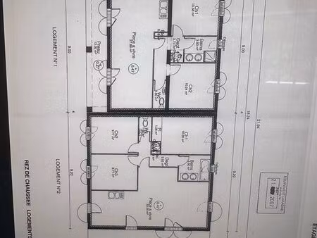 terrain avec plan 3 maison