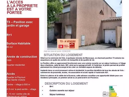 pavillon à vendre