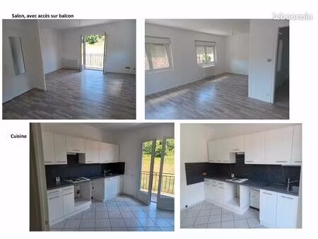 location appartement type f3 80 m² entièrement refait à neuf