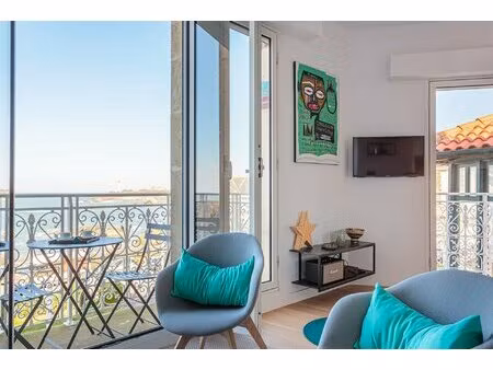 appartement vue ocean  balcon et parking - biarritz plateau de l'atalaye