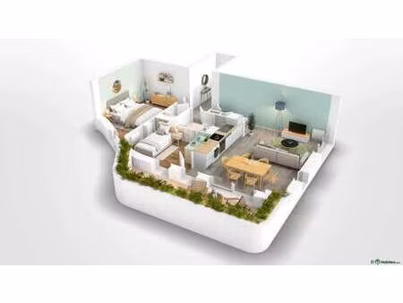 location appartement 3 pièces à nantes (44000) : à louer 3 pièces / 61m² nantes