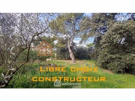 vente terrain 1000 m² vernègues (13116)