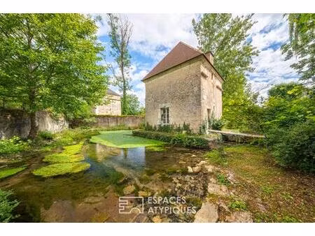 havre de paix avec jardin et pigeonnier au bord de l'eau  à deux pas du centre historique