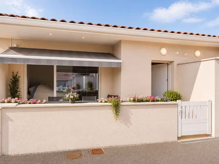 montbrison centre - t3 rdc jardin -- residence securisee -
