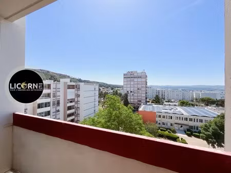 appartement t4 de 74 m² avec balcon  loggia et vue dégagée