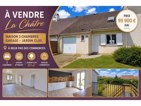 vente maison 4 pièces 90 m² la châtre (36400)