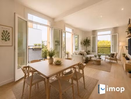 rosny-sous-bois - 8 min rer e - lumineux 4 pièces 72 m² avec balcon sud sans vis-à-vis
