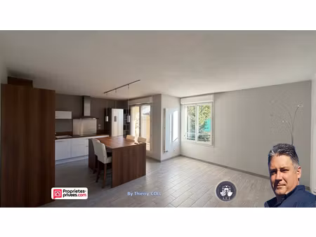 rare sur le secteur appartement t3 en rez-de-jardin avec extérieurs & garage saint-priest