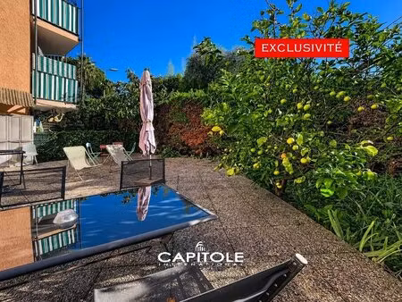 appartement 2 pièces avec terrasse et jardin au cœur de vallauris