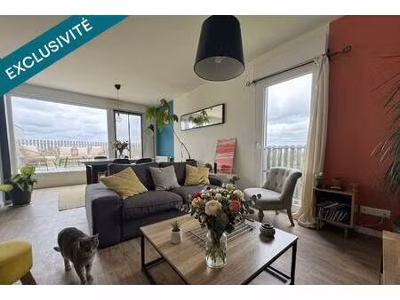 brest – kervao | appartement récent 65 m²  2 chambres avec terrasse exposée sud-ouest