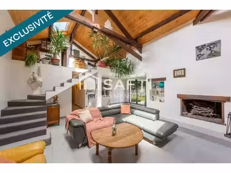 coup de cœur à jablines : 174 m²  salon cathédrale  appartement indépendant et jardin clos