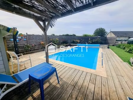contemporaine 4 chambres possibilite 5 avec piscine chauffee