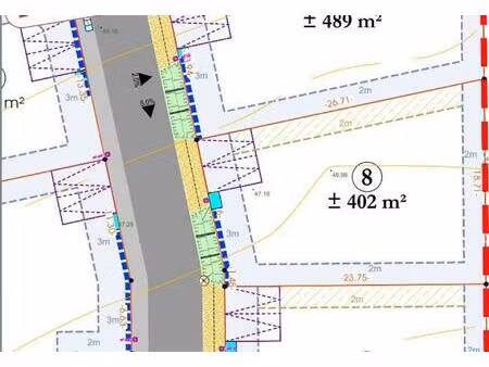 thaon. 12 km caen. terrain viabilisé de 402 m².