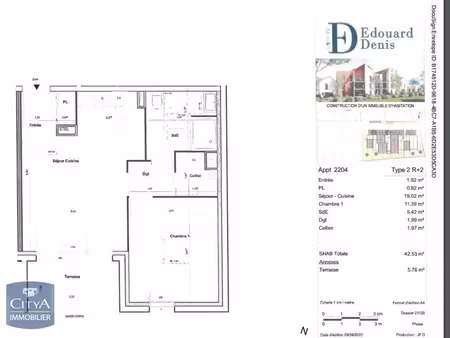 appartement à louer 2 pièces 42.53 m² - poitiers (86) - 609€
