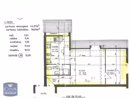 appartement à vendre 2 pièces 44 m² - hirsingue (68) - 99 000€