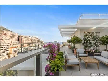 beausoleil - aux portes de monaco | t4 d'exception avec aperçu mer et vue sur monaco