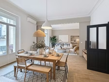 bel appartement hausmanien lumineux de 158m2 avec terrasse couverte