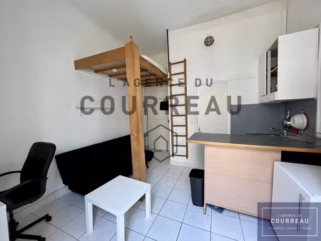 ecusson studio meublé de 15.68 m2 avec mezzanine