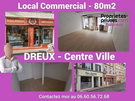 location commerce dreux 28100 80m²