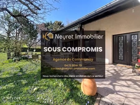 en exclusivité sur la commune de communay - maison familiale à 20 minutes de lyon