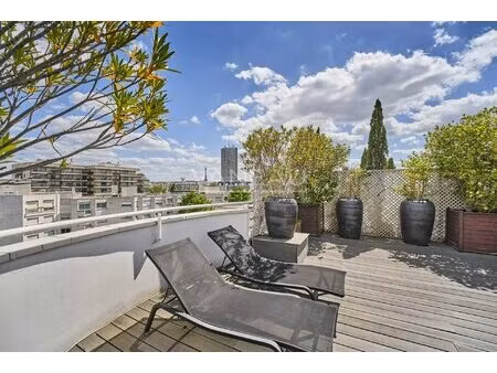 neuilly-sur-seine - les sablons-penthouse-terrasses-vues tour eiffel et sacré-cœur.