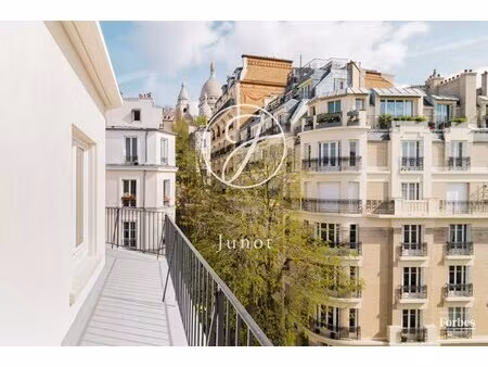 paris 9e - abbesses - appartement - 2 pièces - 46 55m² carrez - 1 chambre - balcon filant 
