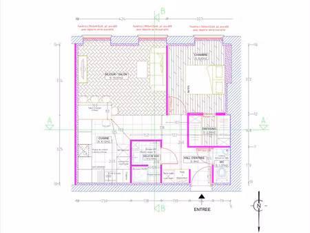 location appartement 2 pièces 52 m² à lyon 6 (69006)