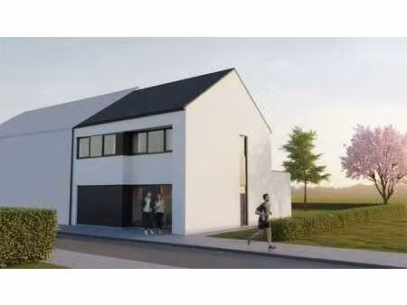 nieuw te bouwen halfopen bebouwing te brakel