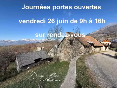 corps de ferme  granges  jardin à vendre 8 pièces saint michel de chaillol (05)