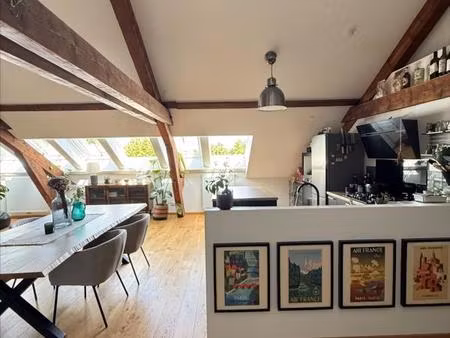 nancy rives de meurthe  superbe loft rénové de 120m² avec parking privatif