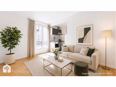 paris 18e - guy môquet - appartement 2 pièces de 26 83 m² au calme