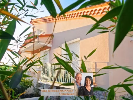 exclusivité le boulou (66) grande maison 4 faces avec jardin et garage