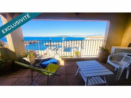 la madrague  splendide t4 avec terrasse et garage vue mer