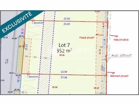 terrain constructible viabilisé