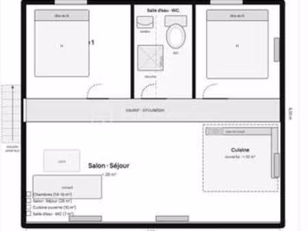 vente appartement 3 pièces à trignac (44570) : à vendre 3 pièces / 49m² trignac