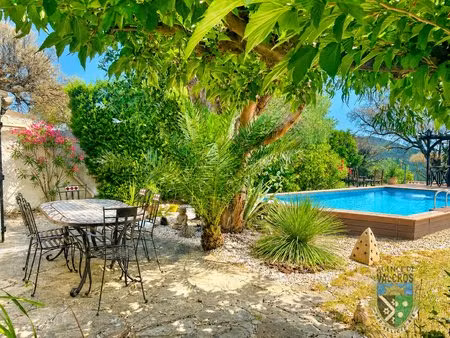 vente villa 4 pieces avec piscine et vue mer panoramique - domaine de valcros - la londe..